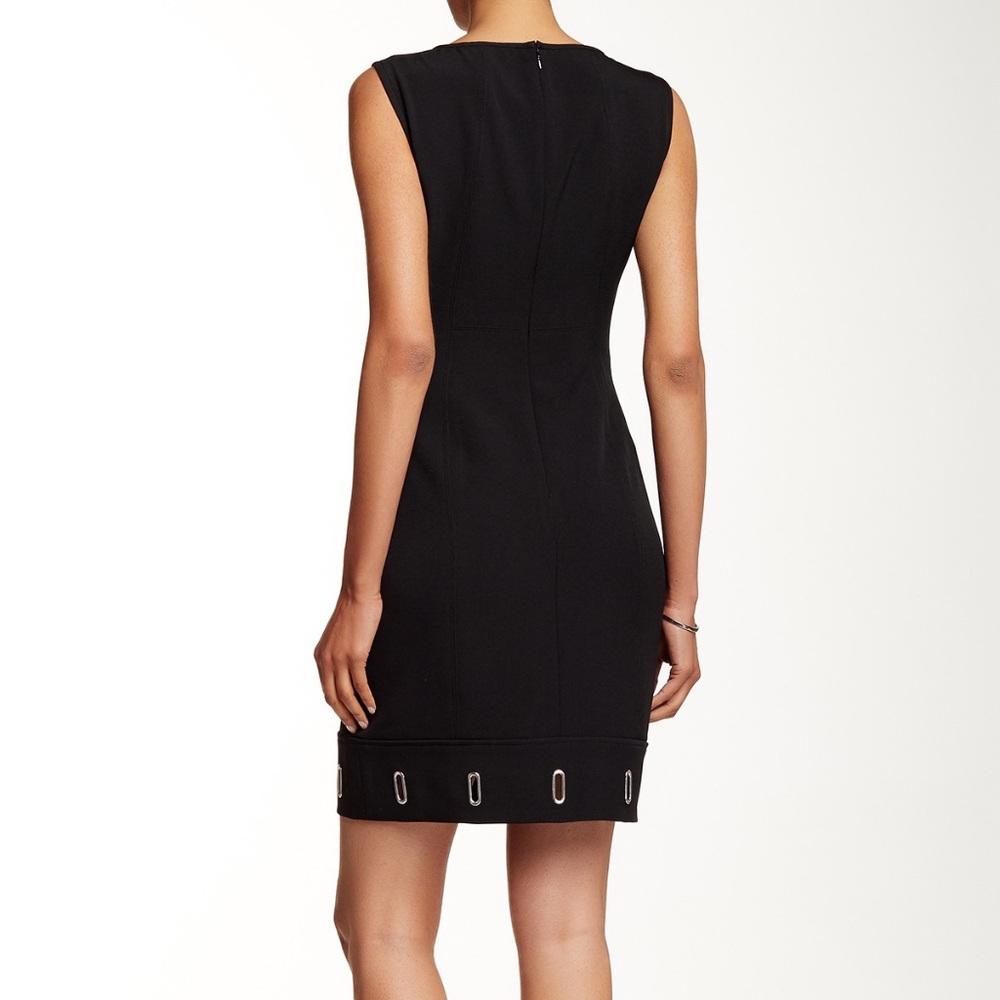Anne Klein Mystery Crepe Eyelet Sheath Dress NWT - Picture 3 of 8